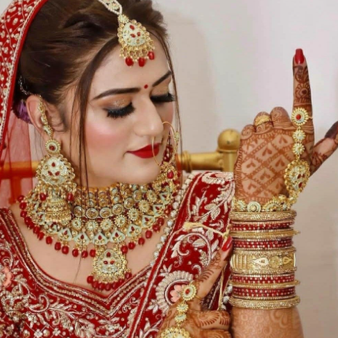 Bride in traditional wedding attire